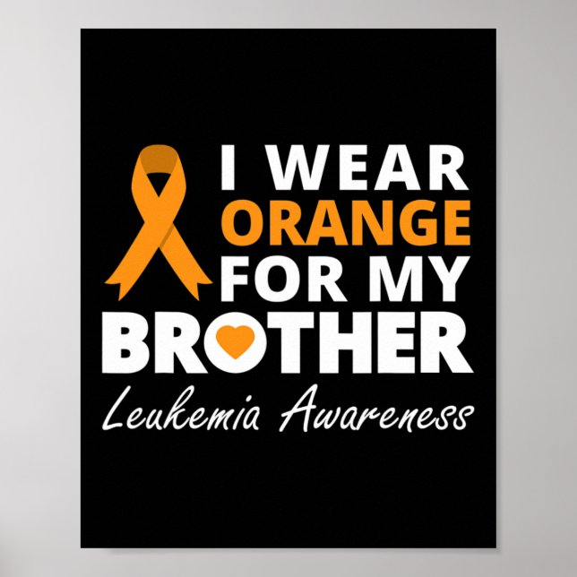 I Bära Orange för min broderfamilj. Poster (Framsidan)