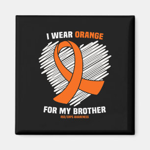 I Bära Orange för min broderradarkunskap Magnet