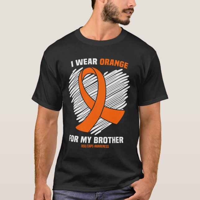 I Bära Orange för min broderradarkunskap T Shirt (Framsida)