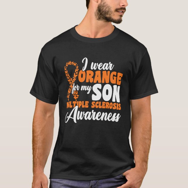 I Bära Orange för min dotter Många Sclerosis A T Shirt (Framsida)
