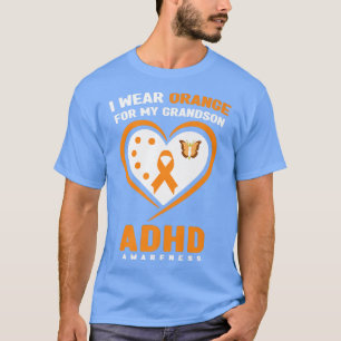I Bära Orange för min Grandson ADHD Awareness Prem T Shirt