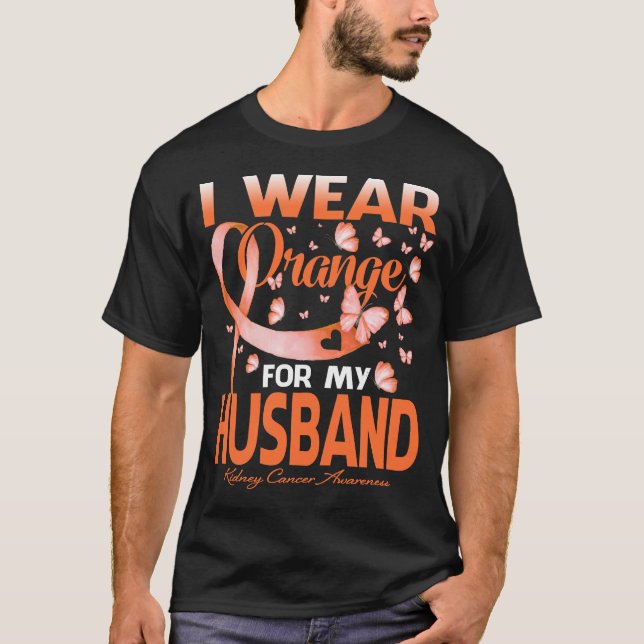I Bära Orange för min MAKE-njurcancer T Shirt (Framsida)