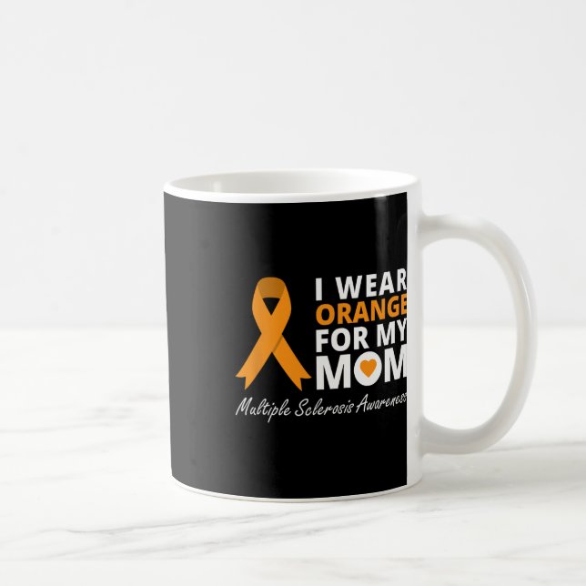 I Bära Orange för min Mamma: "Awareness Ribbon War Kaffemugg (Höger)