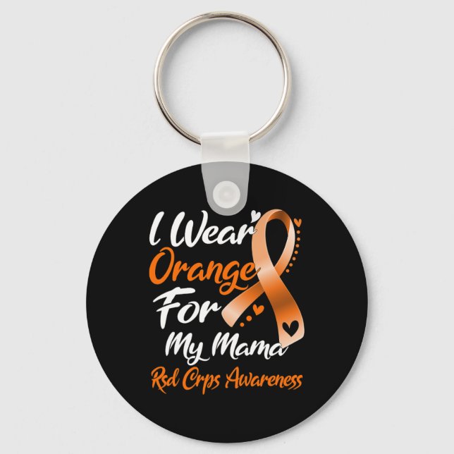 I Bära Orange för min Mamma RSD CRPS-medvetenhet 1 Nyckelring (Framsida)