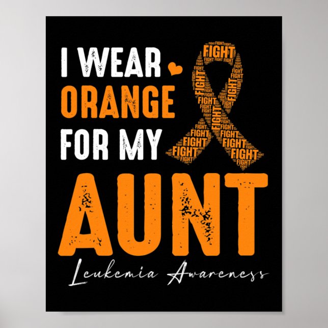 I Bära Orange för min matchning av leukemi i Moste Poster (Framsidan)