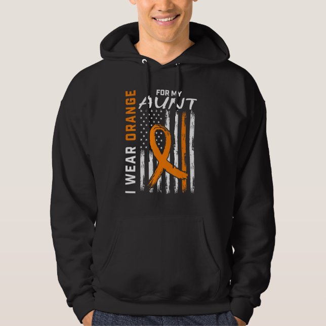 I Bära Orange för min Medvetna skleros i Moster Må Hoodie (Framsida)