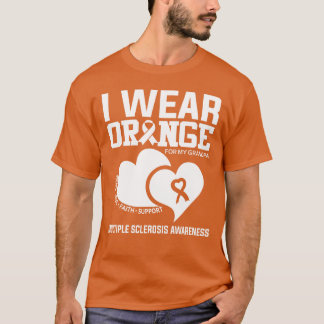 I Bära Orange för min morfar Många Sclerosis T Shirt