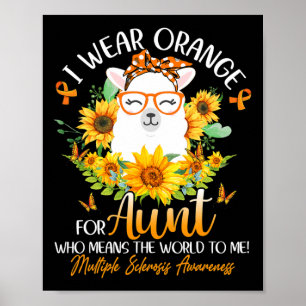 I Bära Orange för min Moster, Medvetenhet Llama Su Poster