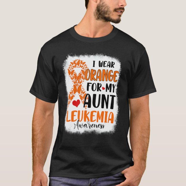 I Bära Orange för min Moster-upplysningsmånad T Shirt (Framsida)