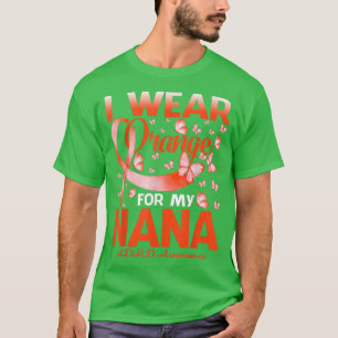 I Bära Orange för min Nana ADHD-upplysningsfjäril T Shirt