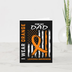 I Bära Orange för min Pappa Leukemi Awareness Amer Kort