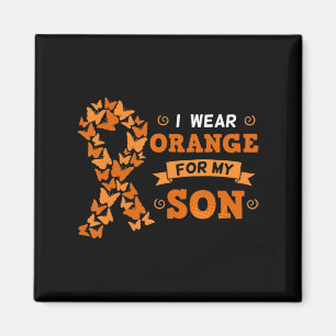 I Bära Orange för min son leukemi Blodcancer Cel Magnet