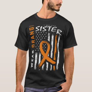 I Bära Orange för min syster Leukemi Cancer Awaren T Shirt
