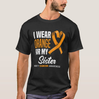 I Bära Orange för min systersupport, njurcancer T Shirt