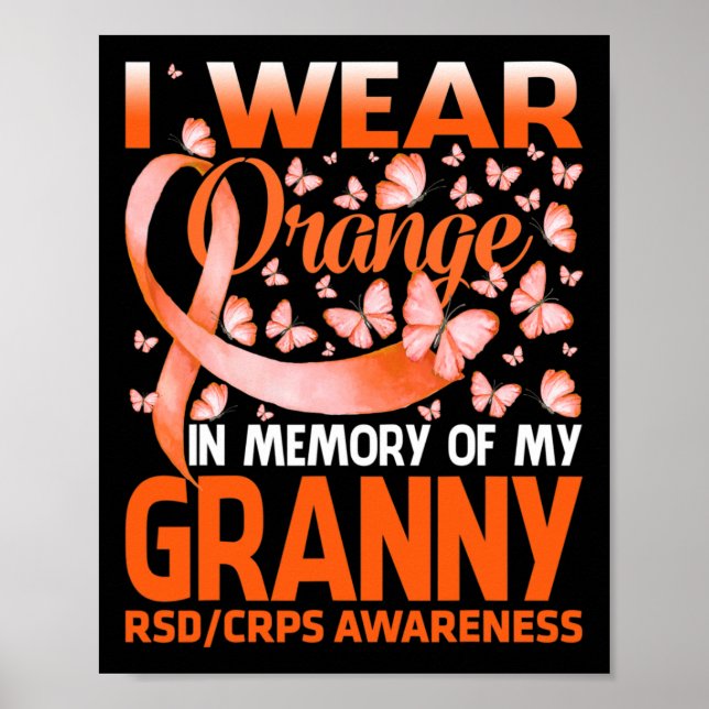 I Bära Orange för min vetskap om RSD-krissituation Poster (Framsidan)