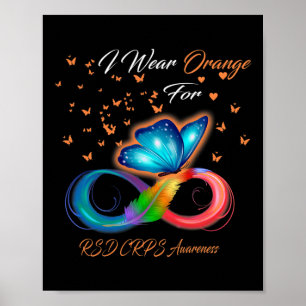 I Bära Orange för RSD CRPS Awareness 2 Poster