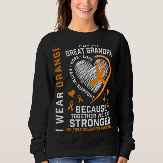 I Bära Orange för Underbar morfar Många skleros T Shirt