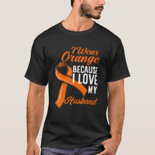 I Bära Orange I Kärlek Mitt Make Njurcancerkrig T Shirt