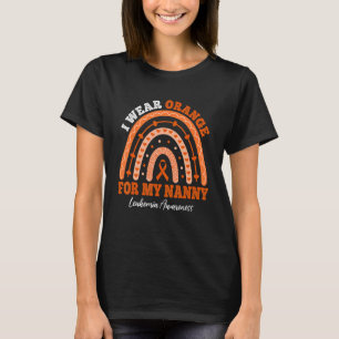 I Bära Orange Ribbon for Nanny Leukemia Awareness T Shirt
