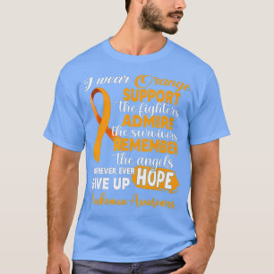 I Bära Orange support Fighters Leukemia Awaren T Shirt