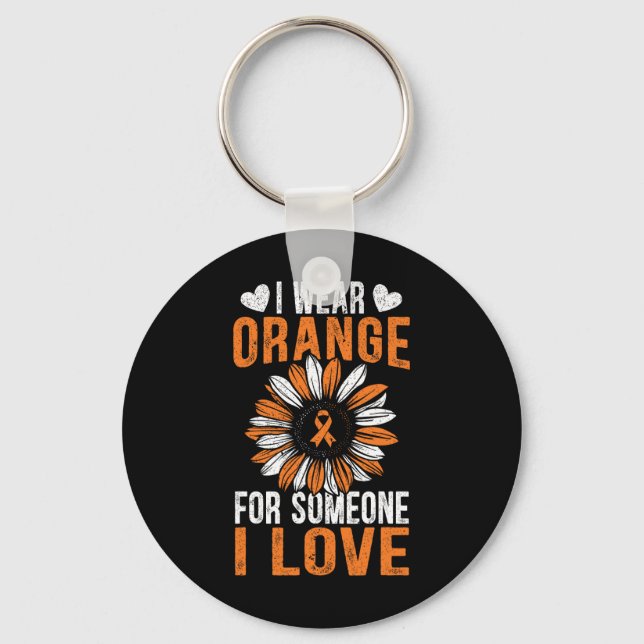 I Bära Orange till någon i Kärlek Leukemia Awarene Nyckelring (Framsida)