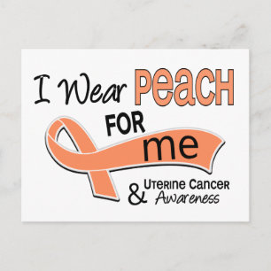 I Bära Peach 42 me Uterine Cancer Vykort