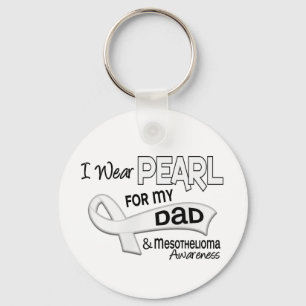 I Bära Pearl for My Pappa 42 Mesotelioma Nyckelring