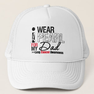I Bära Pearl Ribbon for My Pappa Truckerkeps