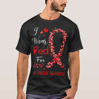I Bära Red for Heart Disease Awareness T Shirt