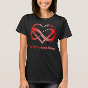 I Bära Red for Järn Deficiency Anemi Awareness Wa T Shirt
