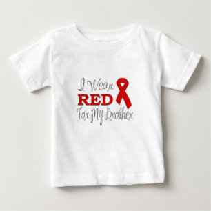I Bära Red for My Brother (rött band) T-shirt