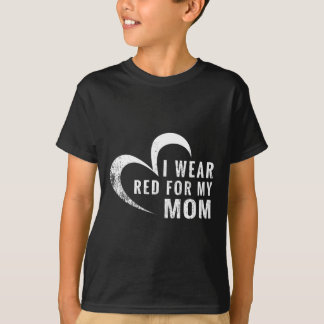 I Bära Red for My Mamma Heart Disease Awareness Su T Shirt
