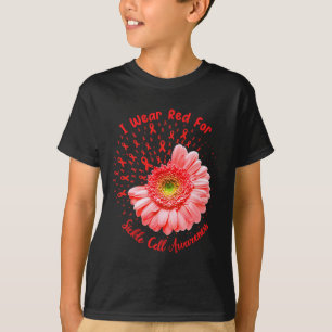 I Bära Red for Sickle Cell Awareness Fighter Survi T Shirt