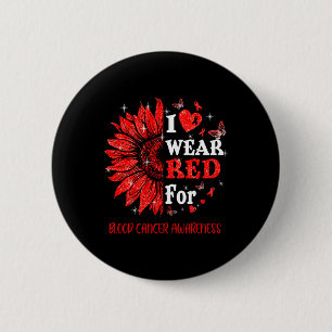 I bära Red Twinkle Heart Solros Blood Cancer Aw Knapp