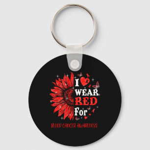 I bära Red Twinkle Heart Solros Blood Cancer Aw Nyckelring