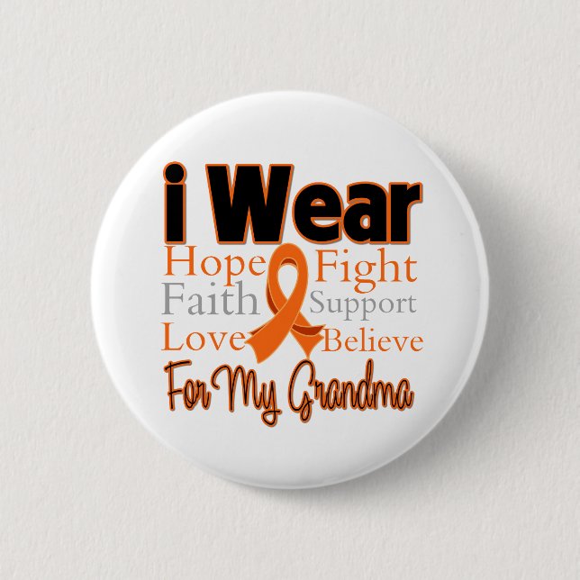 I Bära Ribbon Collage Grandma - Leukemi Knapp (Framsida)