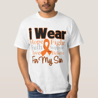 I Bära Ribbon Collage Son - Leukemi T-shirt