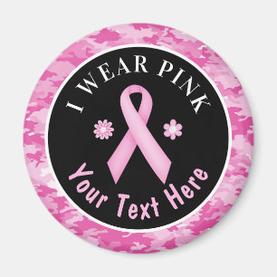 I Bära Rosa Breast Cancer Awareness Campage Mag Magnet