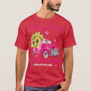 I Bära Rosa for Breast Cancer Awareness Solros T Shirt