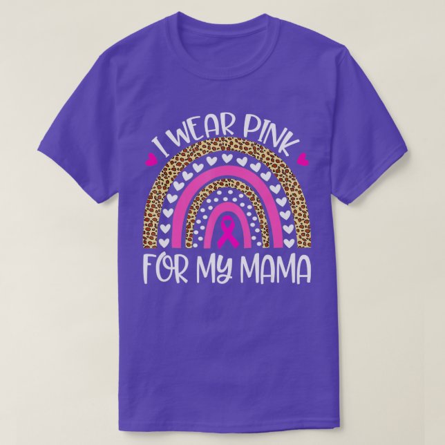 I Bära Rosa for Mamma Breast Cancer Awareness Supp T Shirt (Design framsida)
