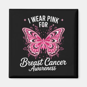 I Bära Rosa för medvetenhet om bröstcancer _1 Magnet