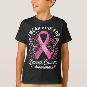 I Bära Rosa för medvetenhet om bröstcancer _6 T Shirt