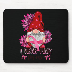 I Bära- Rosa för mig Breast Cancer Awareness Gnome Musmatta