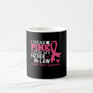 I Bära Rosa för min Far-i-Law Breast Cancer Kaffemugg