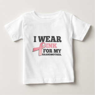 I BÄRA ROSA FÖR MIN GRANDMOTHER Breast Cancer T-shirt