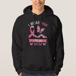 I bära rosa för min mamma, medvetenhet om bröst hoodie
