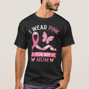 I bära rosa för min mamma, medvetenhet om bröst t shirt