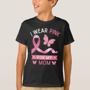 I bära rosa för min mamma, medvetenhet om bröst t shirt