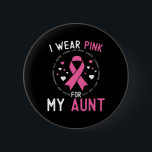 I Bära Rosa för min Moster Bröstcancer medvetenhet Knapp<br><div class="desc">I Bära Rosa för min Moster Bröstcancer medvetenhet Niece Nephew</div>