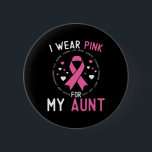 I Bära Rosa för min Moster Bröstcancer medvetenhet Knapp<br><div class="desc">I Bära Rosa för min Moster Bröstcancer medvetenhet Niece Nephew</div>